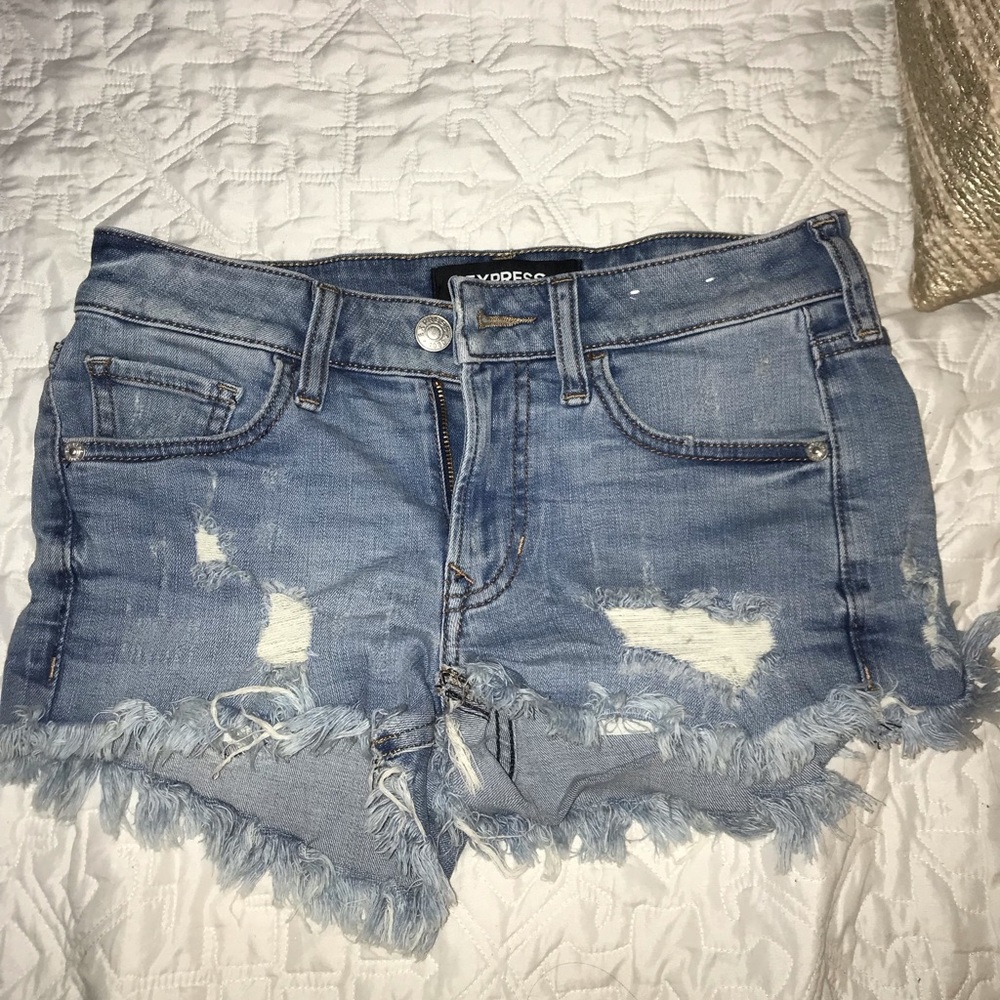 Express jean shorts